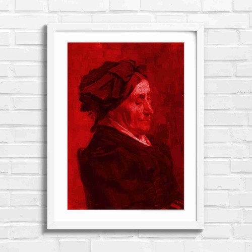 Vintage classical oil portrait - vintage,