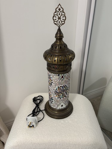 Turkish mosaic cylinder lamp - cylinder,