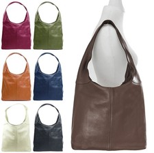 Leather Slouch Bag Leather Shoulder Bag Italian Leather Handbag Women's Tote Bag