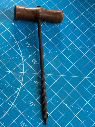Antique wooden handle gimlet - antique,