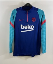 Barcelona 1/4 Zip Drill Football Jacket 2021/22 Adults Medium Nike H926