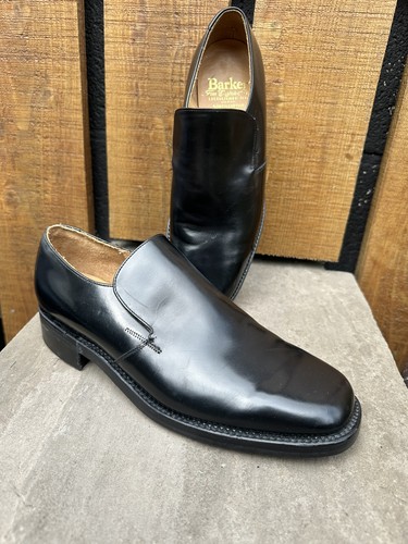 Barker black leather - leather, shoes