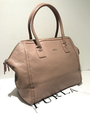 FURLA pebbled leather shoulder