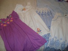 Assorted Brands - 4 x Girls Summer Dresses - age 5/6yrs