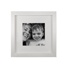 Black & White Ikea Ribba style  box Frame 23x23CM 3D 3cm Deep with white mount 