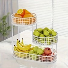 3 tier metal fruit