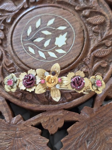 Zara gold floral metal - gold,