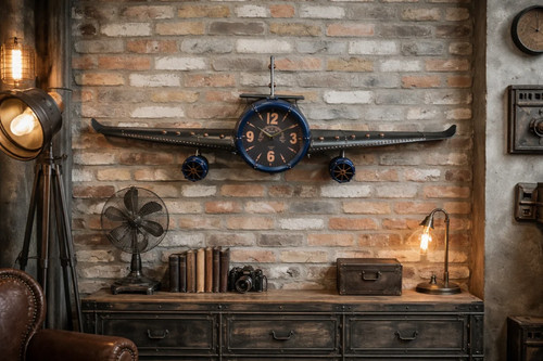 Aeroplane clock - aeroplane,