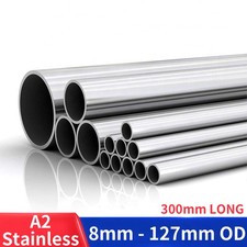 Stainless Steel Round Tube / Pipe VARIOUS SIZES Ø 8 -204mm 304 GRADE 300mm LONG