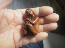 Hand Carved wood netsuke