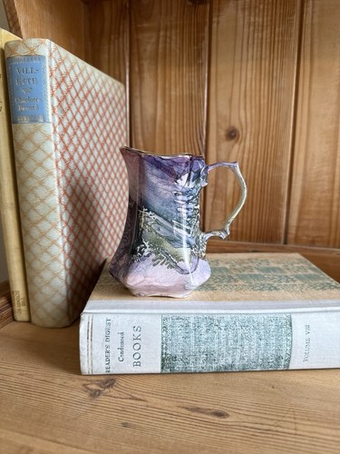 Vintage hand painted bone - painted,