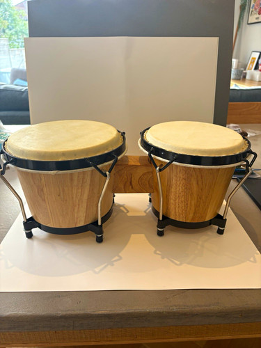 Homcom wood bongo - bongo, drum