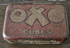 Vintage OXO Cube Tin - 6 cube