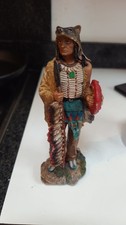 American Indian Chief Hunter Sculpture Statue figure Native American Indian