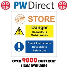 SIGN COSHH Store Hazardous