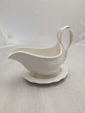 Hartley Greens & Co Leeds Pottery Creamware Sauce Boat Gravy Boat Jug plate