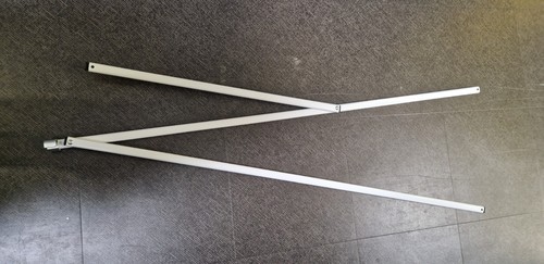 White curved roof bars spare - white, bars/
