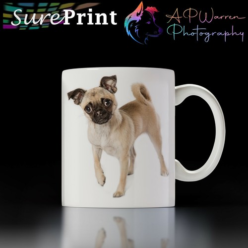 Cute cross dog mug - cross, ceramic