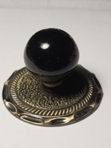 Vtg black porcelain - 4, cabinet