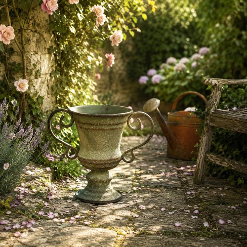 Urn planter distressed finish - urn,