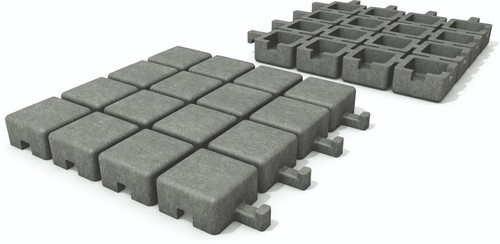 Interlocking garden tiles - garden,