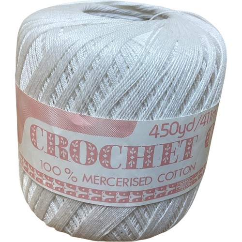 White mercerised cotton - mercerised,