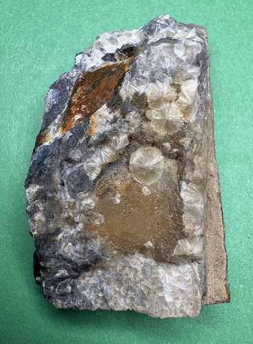 Wavellite mineral slice - wavellite, –
