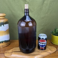 Vintage large brown ribbed - large,
