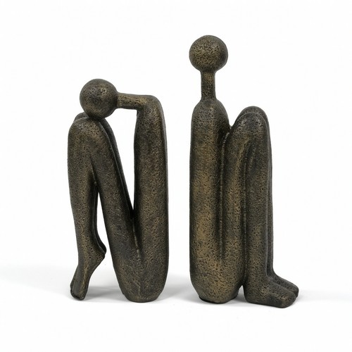 Abstract figure bookends - abstract,