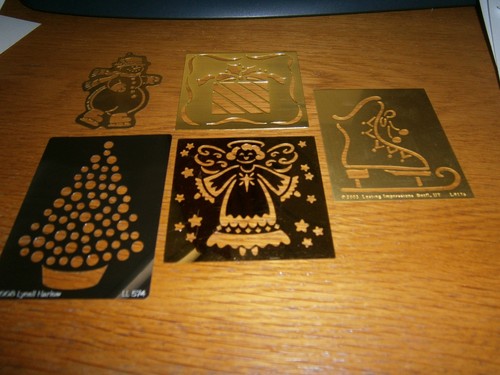 Embossing stencils template - stencils, x