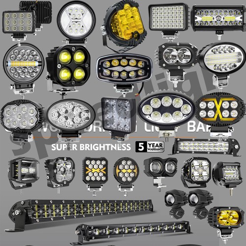Led work light bar flood - bar, spot