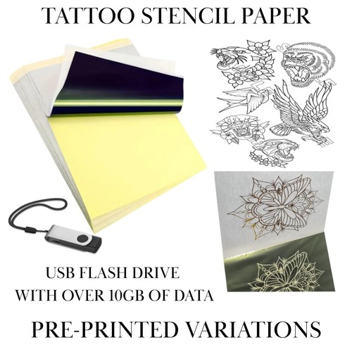 Tattoo stencil transfer - stencil, paper