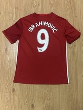Men’s Manchester United 2016/2017 Adidas Home Shirt W/ Zlatan Ibrahimovic #9 