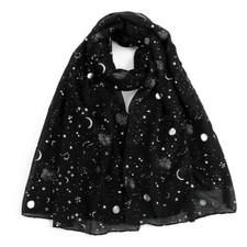 Galaxy Scarf Rose Gold Glitter