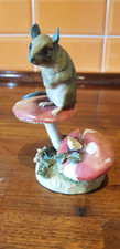 Collectable Scottish Teviotdale Mouse On Toadstool Figurine