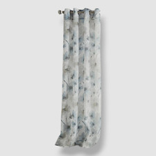 DKNY Gray Modern Bloom Curtain