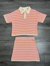 Zara Stripped Knit Polo Shirt