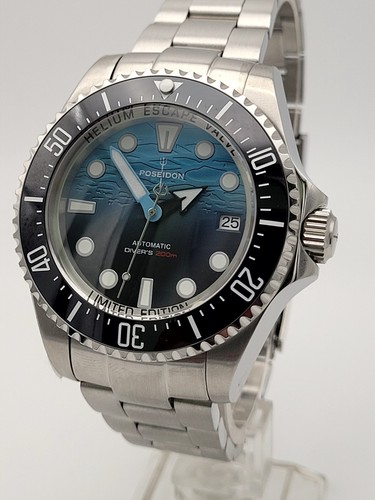 Poseidon 43mm blue sea - poseidon, 'sea