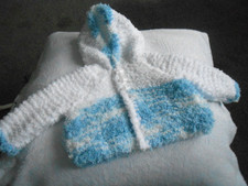 Hand Knitted Blue super soft