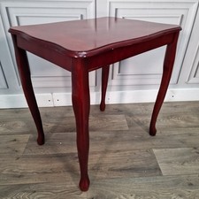 Antique Style Wooden Small Side End Table - Mahogany Effect - For Up-Cycle
