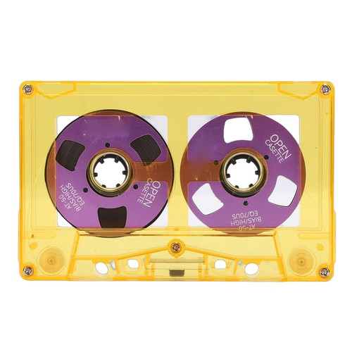 Metal blank cassette tape with - metal,