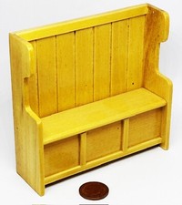 Dolls House Settle Pew Pine