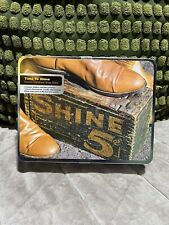 TIME TO SHINE shoe shine KIT Battery operated shoebrush & accessories NICE TIN