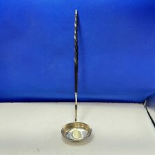 Silver Toddy Ladle inset with a coin dated 1787 Oval Bowl Whalebone Handle 925