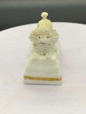 Miniature Staffordshire  Porcelain playful Poodle circa 18OO"s