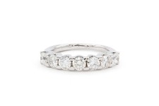 14k White Gold & 7 Diamond