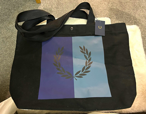 Fred perry black canvas - fred, tote