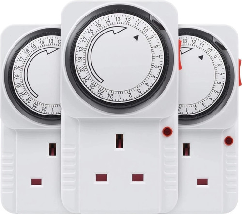 Plug timer hour white - in,