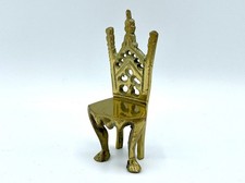 Mini Brass Ornate Chair