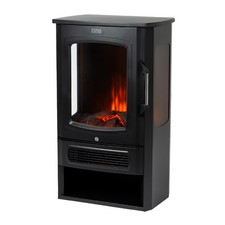 LIVIVO Electric Stove Heater Fireplace with Log Effect and Thermostat Control